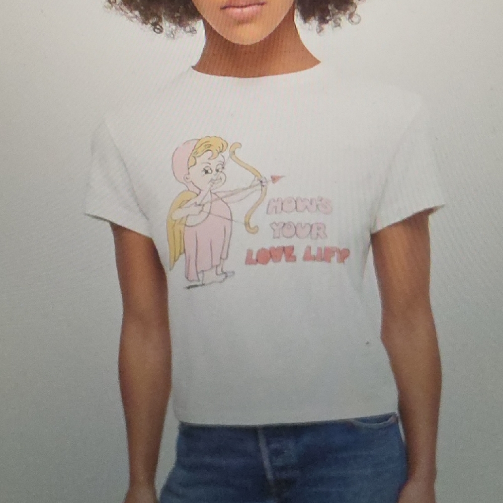 Re/Done Classic Love Life Tee Size XS